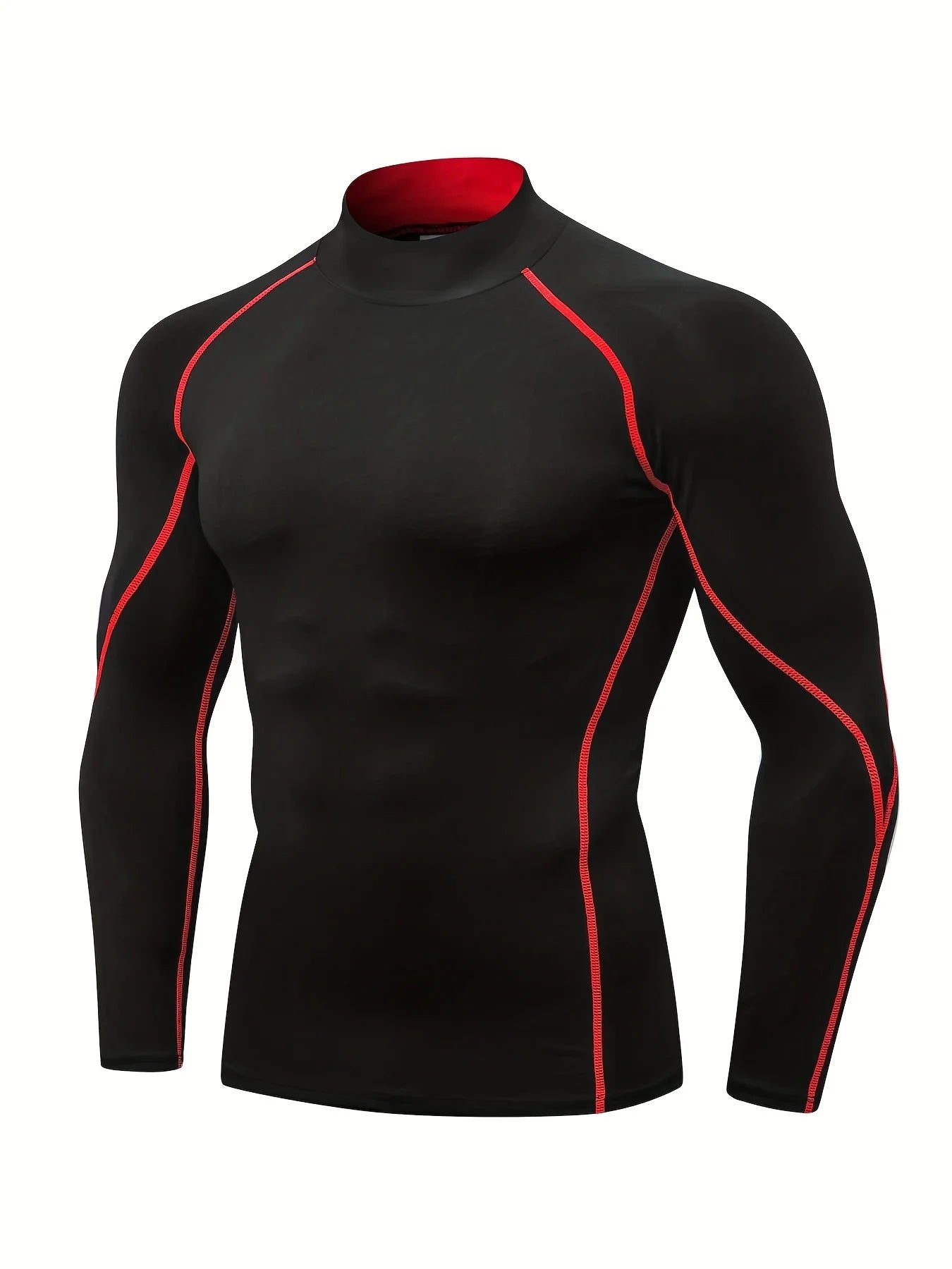 Men'S Compression Shirts Long Sleeve Athletic Workout Tops Gym Undershirts Active Sports Baselayers