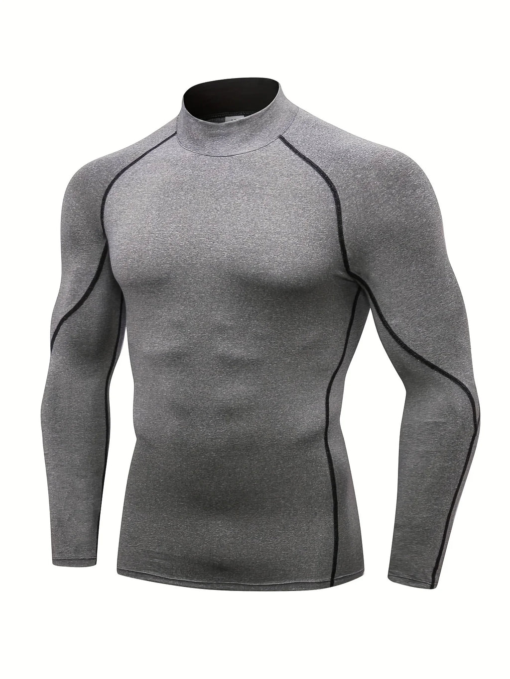 Men'S Compression Shirts Long Sleeve Athletic Workout Tops Gym Undershirts Active Sports Baselayers