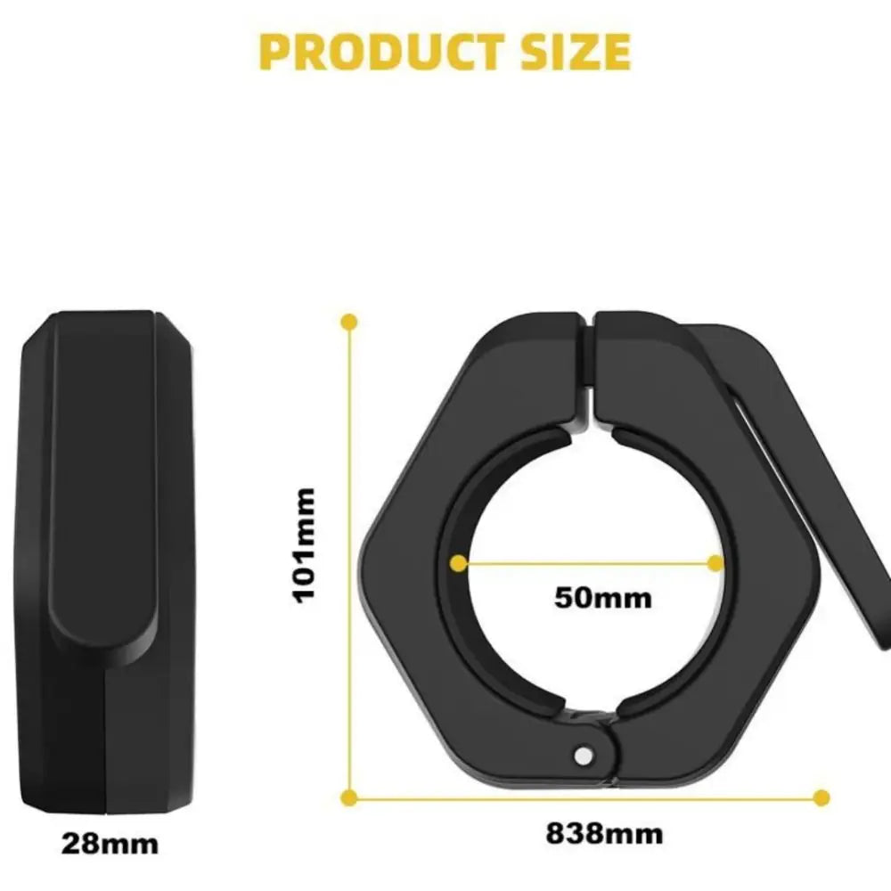 Magnetic Weightlifting Barbell Clamps Hexagon Deadlift Barbell Spin Lock Universal Quick Release Barbell Collars Weightlifting