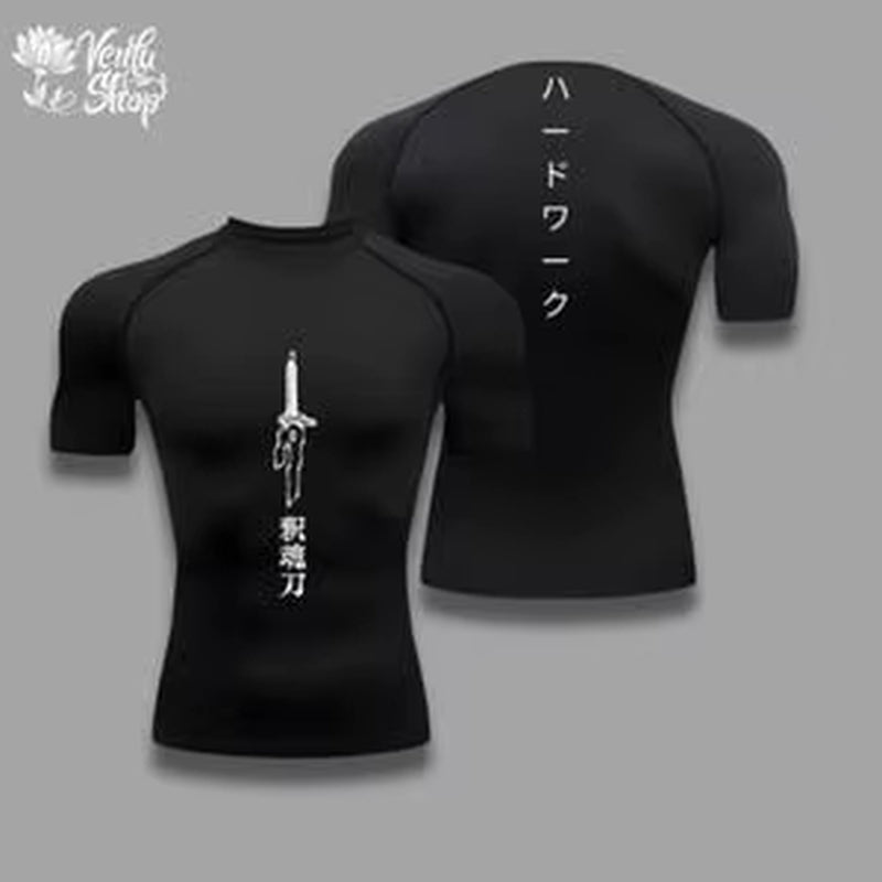 Toji Compression Shirt Sportswear Gymwear Gym Jujutsu Kaisen Compressions Anime Fushiguro Gym Clothing Zenin Anime Gym Muscles