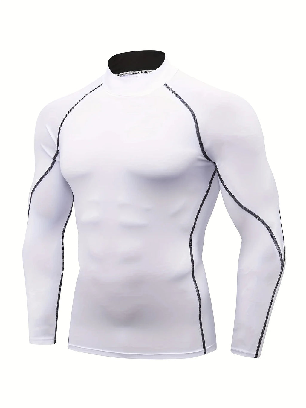 Men'S Compression Shirts Long Sleeve Athletic Workout Tops Gym Undershirts Active Sports Baselayers