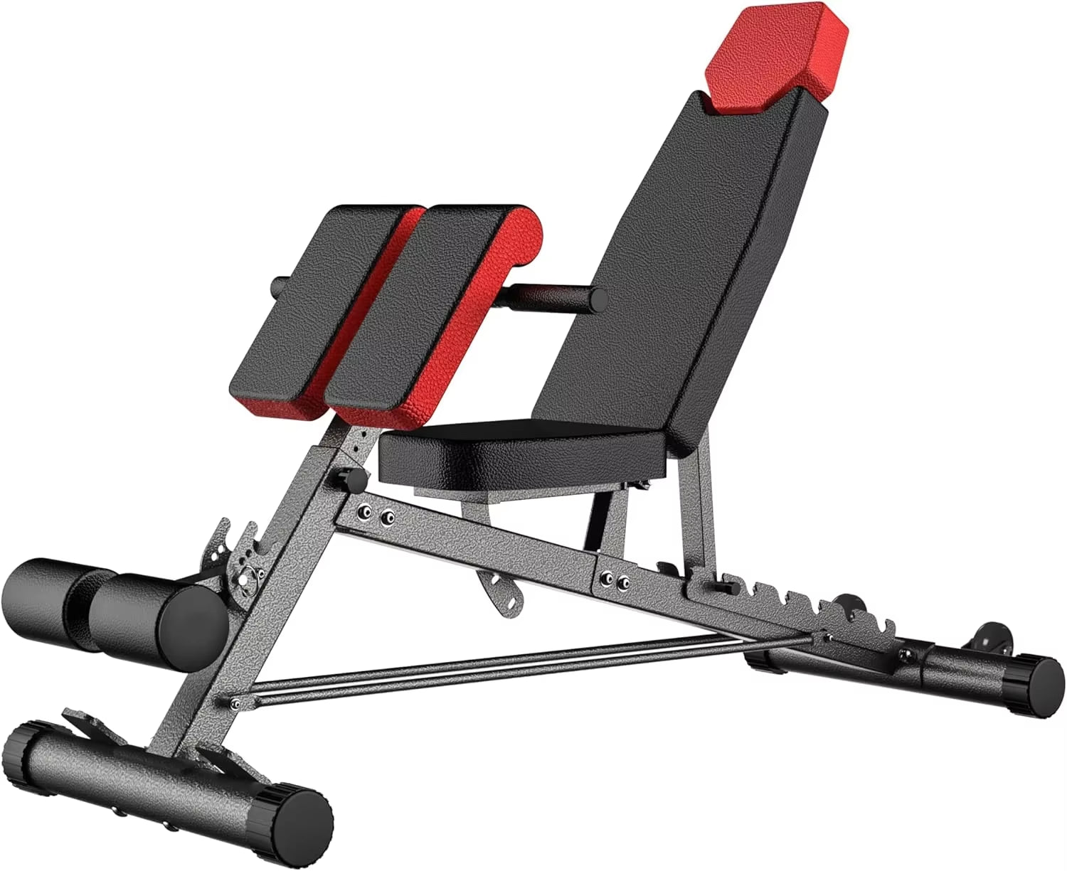 New Multi-Functional FID Weight Bench for Full All-In-One Body Workout – Hyper Back Extension, Roman Chair, Adjustable Ab