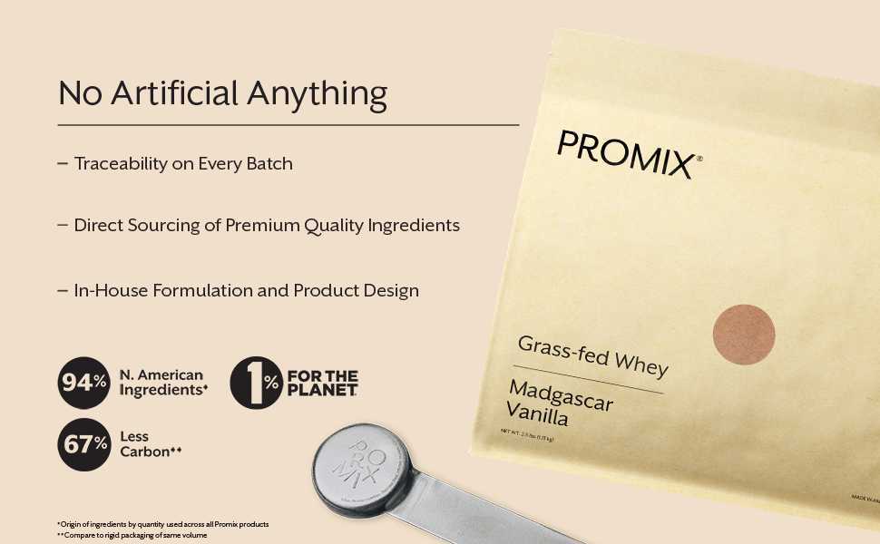 PROMIX® Grass Fed Whey Protein Powder | Madagascar Vanilla