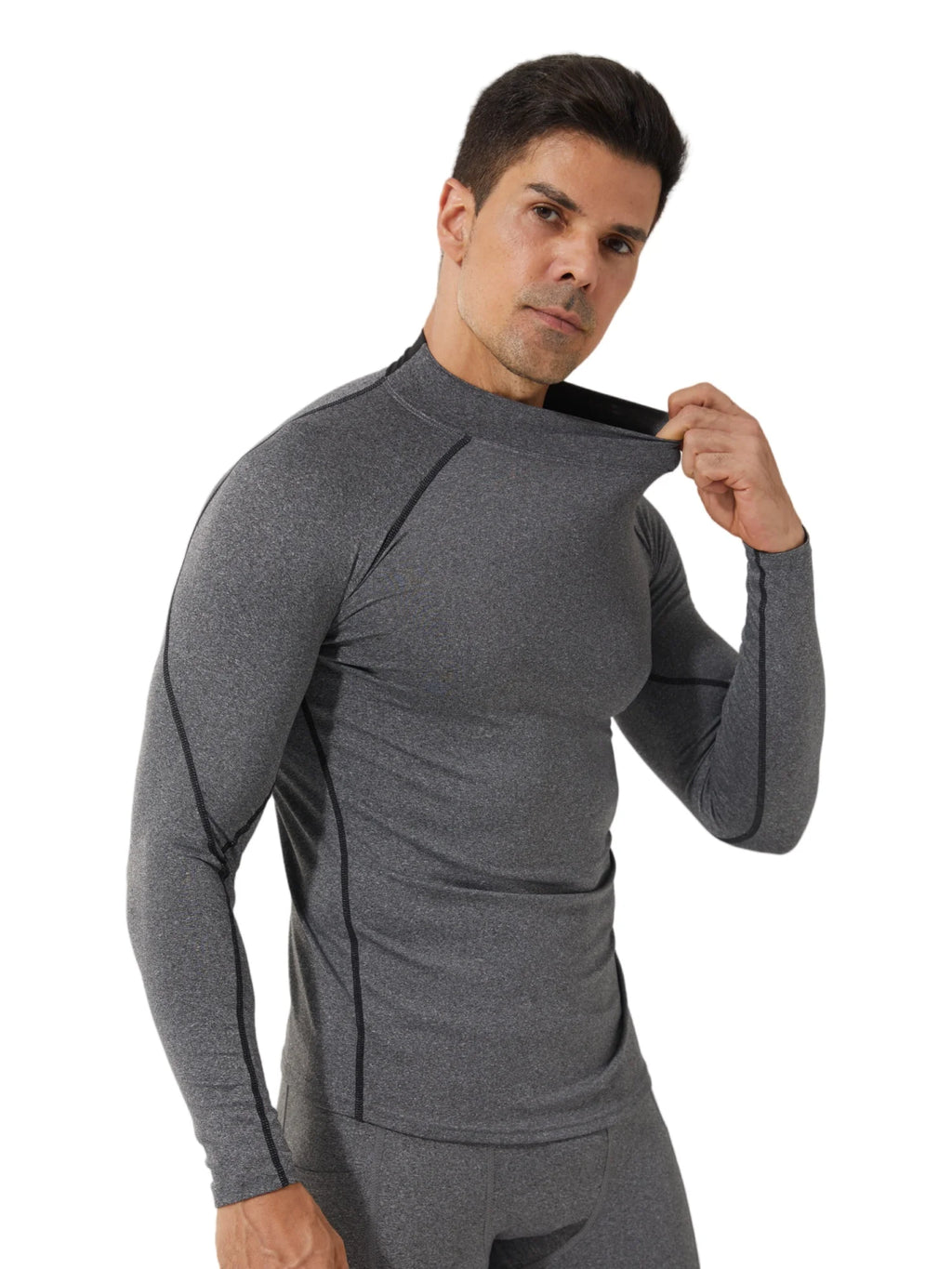 Men'S Compression Shirts Long Sleeve Athletic Workout Tops Gym Undershirts Active Sports Baselayers